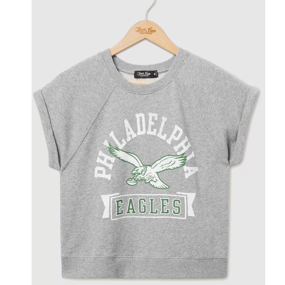 Junk Food Clothing Gray Philadelphia Eagles Tank Top